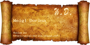 Weigl Dorina névjegykártya